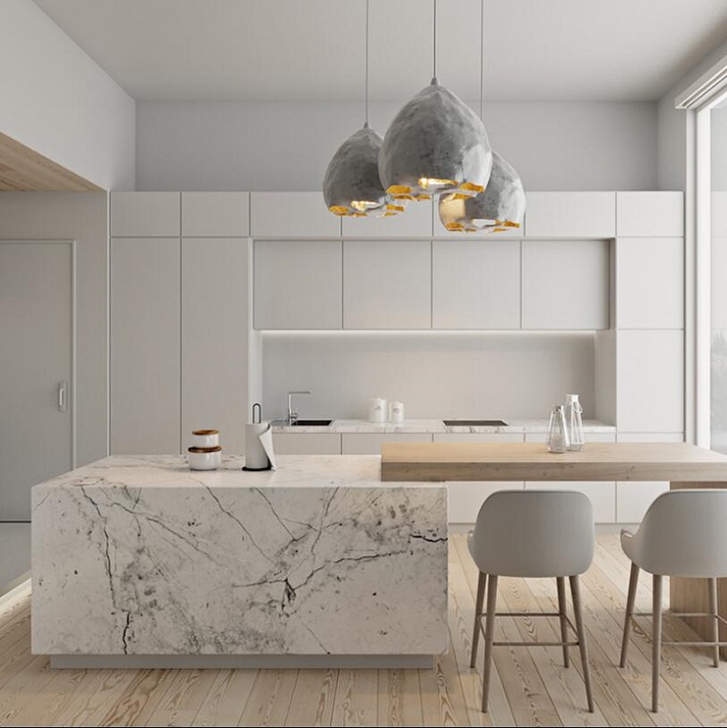 wholesale custom flat pack white modern kitchen cabinets in 2 pack finishing