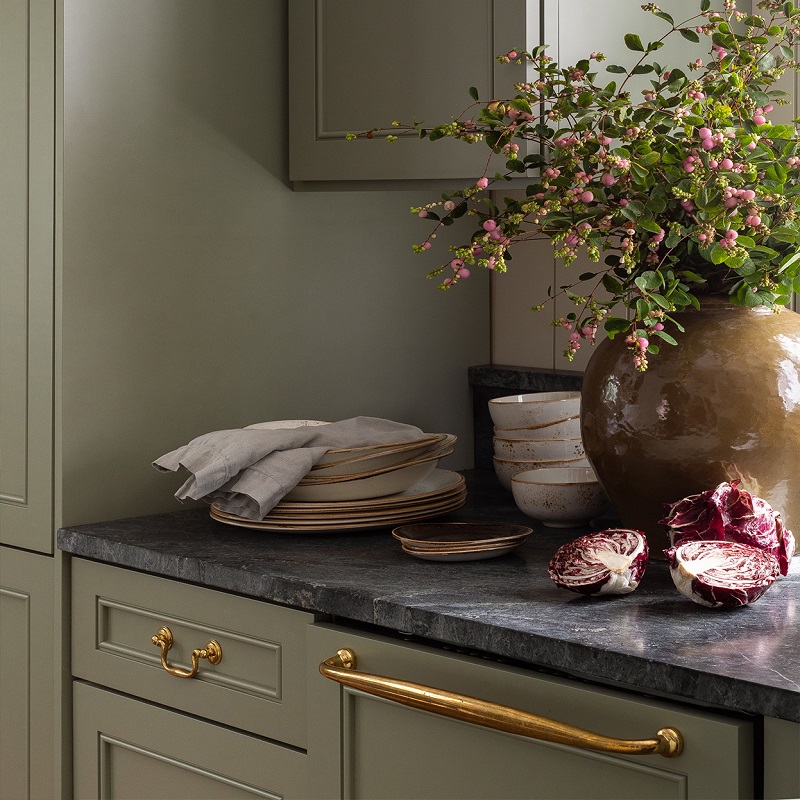 China made elegent solid wood maple kitchen cabinets