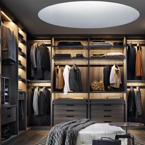 Top quality New Modern Home Customized Wardrobe Design for Dressing Room Walk in Closet