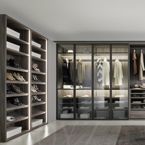 Bedroom furniture modular wooden custom modern design walk in closet wardrobes