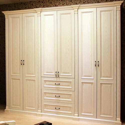 High Quality Hot New white shaker style Closet Bedroom Wooden Wardrobe