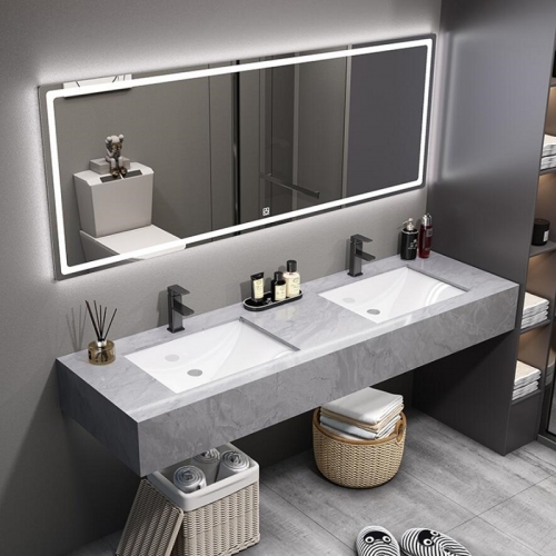 Solid Surface Sink Single Basin Large Vanity Wall Hung Marble Wash Basins