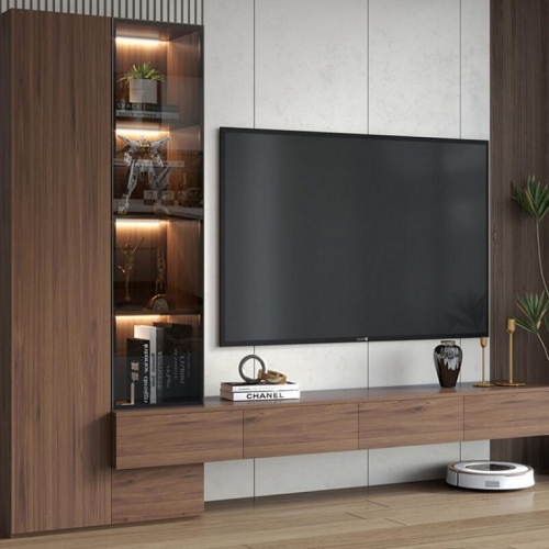 Modern Style cutom design wall wooden luxury media console living room furniture TV stand