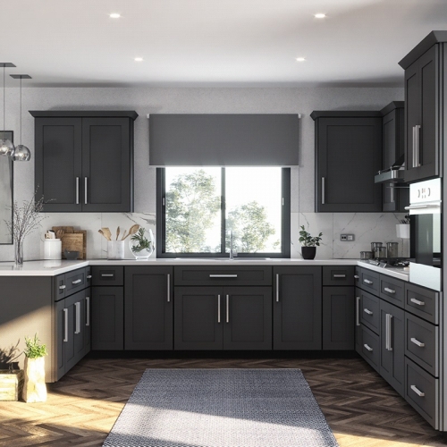 Ready made best wood contemporary kitchen cabinets