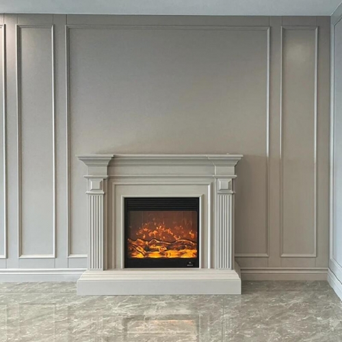 American style wall panel system living room whole house custom cabinets