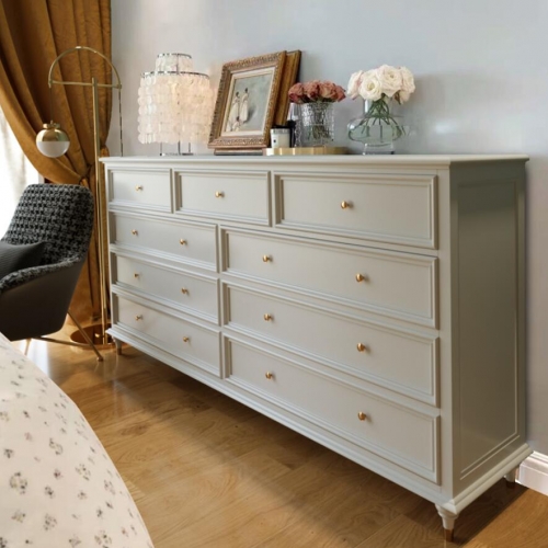 white Solid wooden chest of drawers maple wood cabinet with drawers