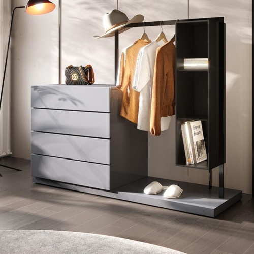 Dresser cabinet Grey drawer cabinet Storage cabinet for living room bedroom side cabinets