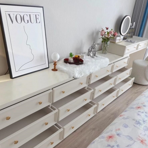 Solid wood chest dresser 5-drawer cabinets bedroom living room drawer storage cabinets