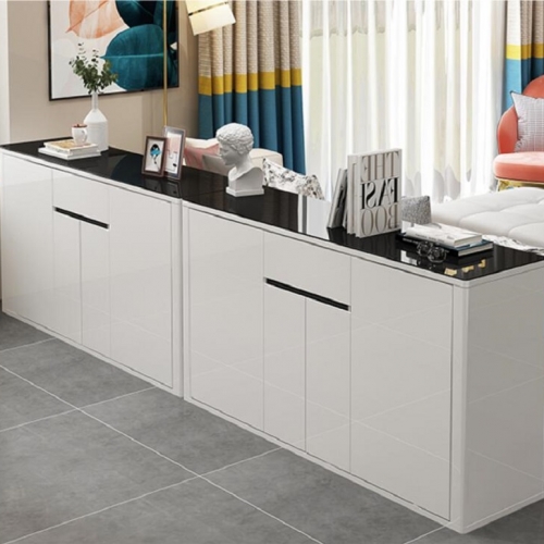 White MDF lacquer cabinet drawer chest storage cabinet cupboard dressers bedroom furniture