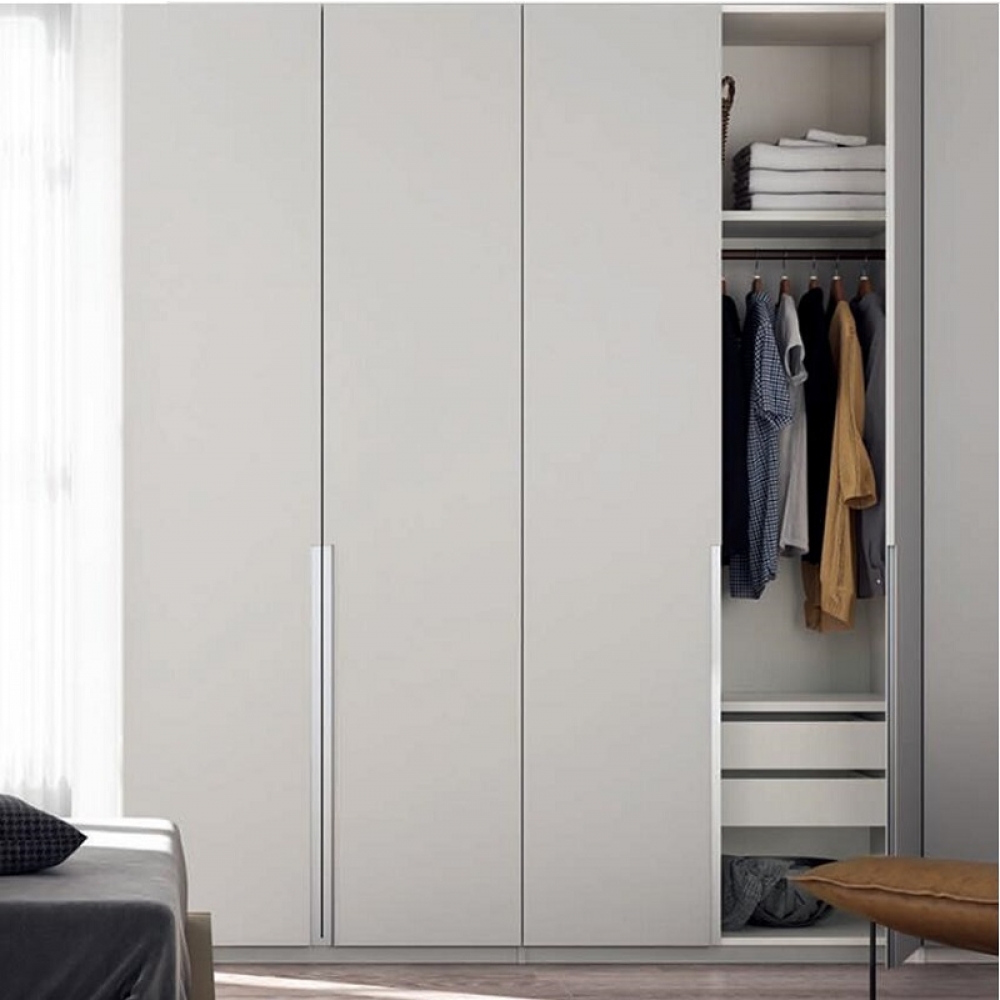 China Manufacturers Supply Modern Durable white fitted Wardrobes For Hotel