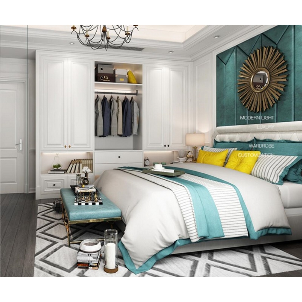 Modern wardrobe clothes organizer bedroom wooden wardrobe designs closet