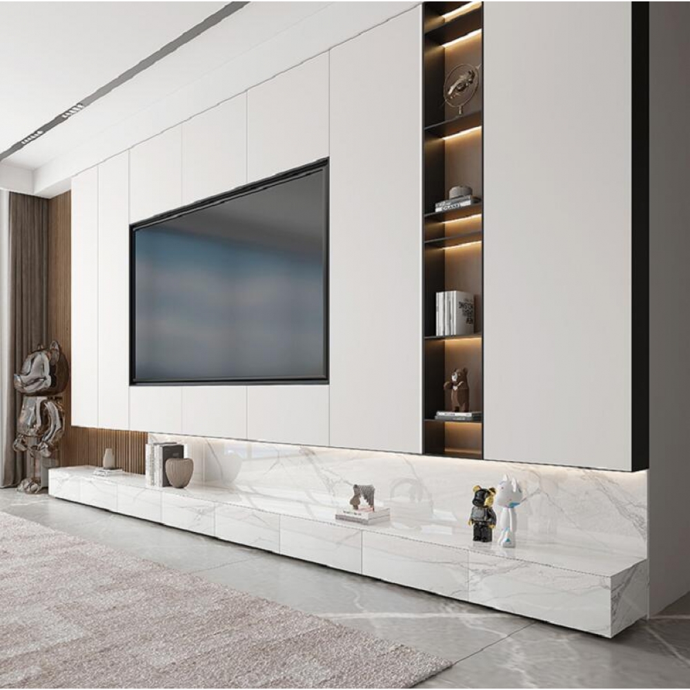 Designs Wall Unit Storage MDF Wooden Modern Living Room Furniture Wood Cabinets Tv Stands