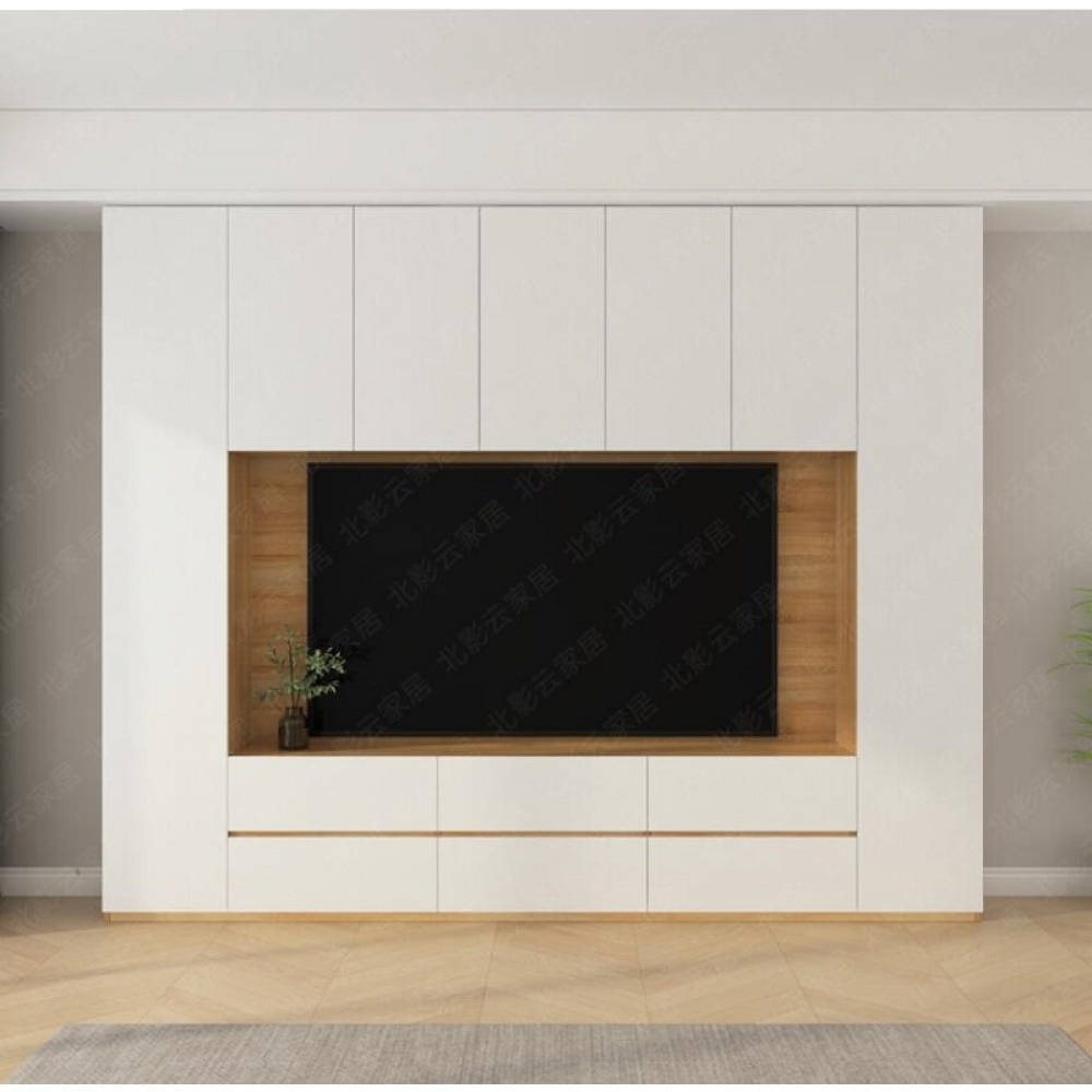 Living room furniture white high gloss lacquer TV cabinets custom wall cabinets