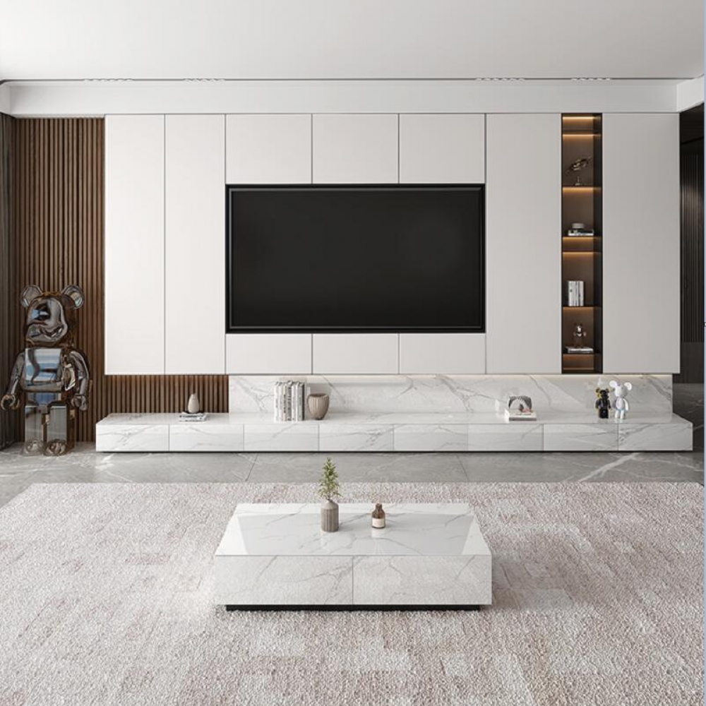 Designs Wall Unit Storage MDF Wooden Modern Living Room Furniture Wood Cabinets Tv Stands