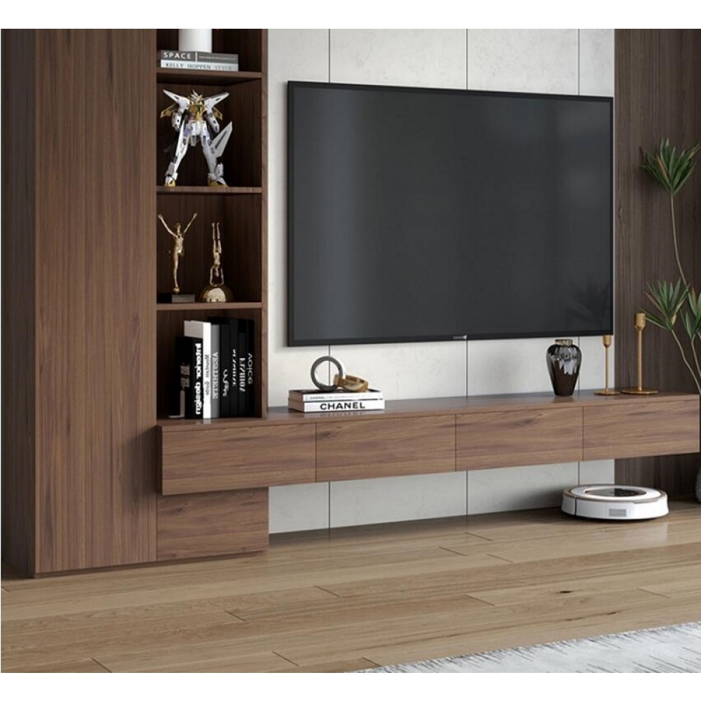 Modern Style cutom design wall wooden luxury media console living room furniture TV stand