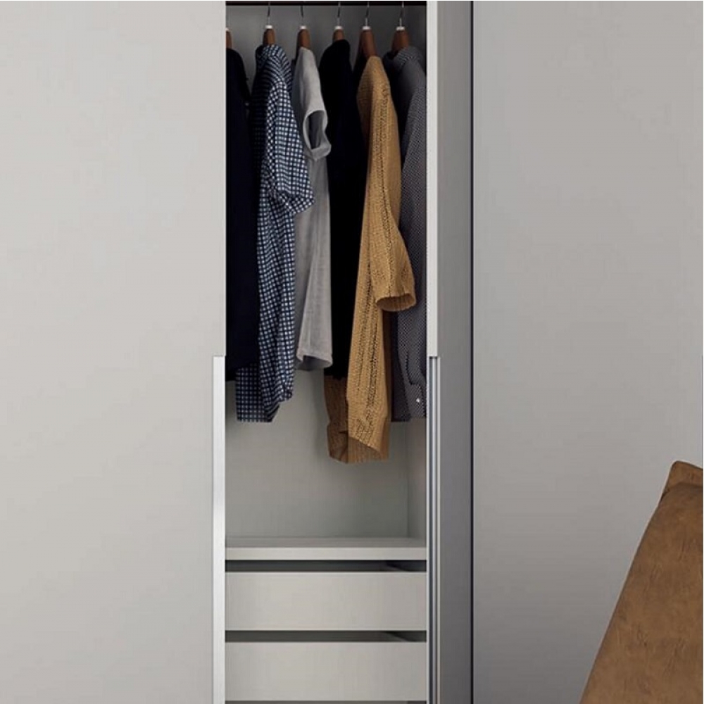 China Manufacturers Supply Modern Durable white fitted Wardrobes For Hotel