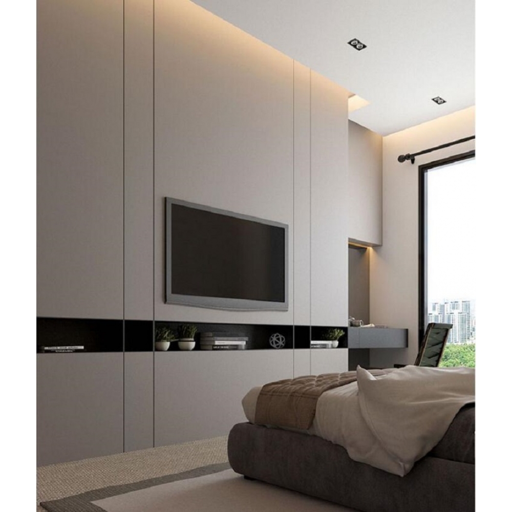 Wardrobe Closet Cabinet Modern bedroom furniture 6 door cupboard customized fitted Wardrobes