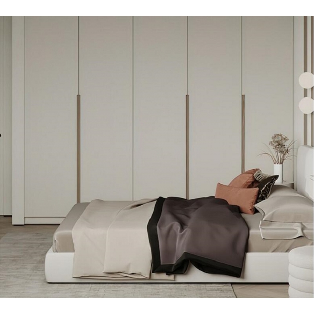 Clothes hotel designer white door closet modern italian wardrobe