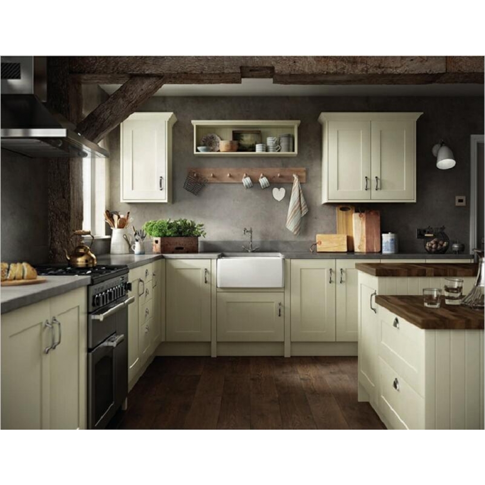 Classic cream white custom kitchen pantry cabinets
