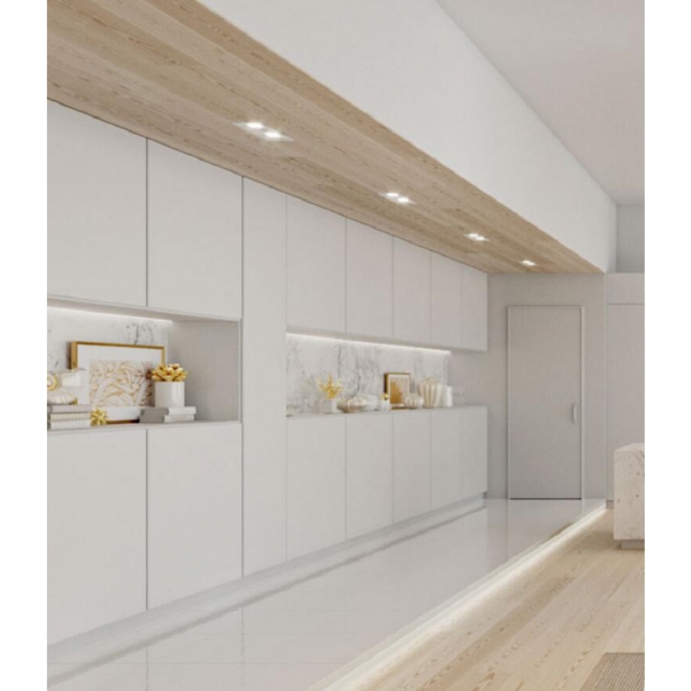 wholesale custom flat pack white modern kitchen cabinets in 2 pack finishing