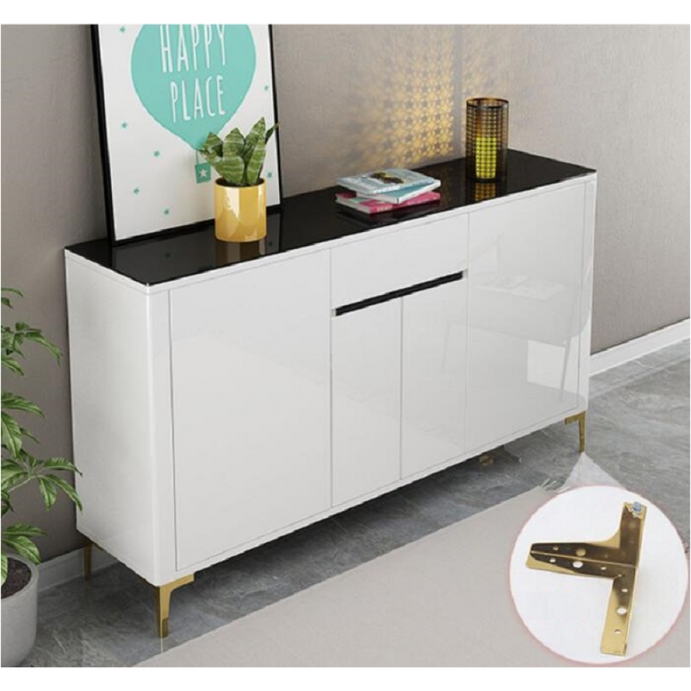 White MDF lacquer cabinet drawer chest storage cabinet cupboard dressers bedroom furniture