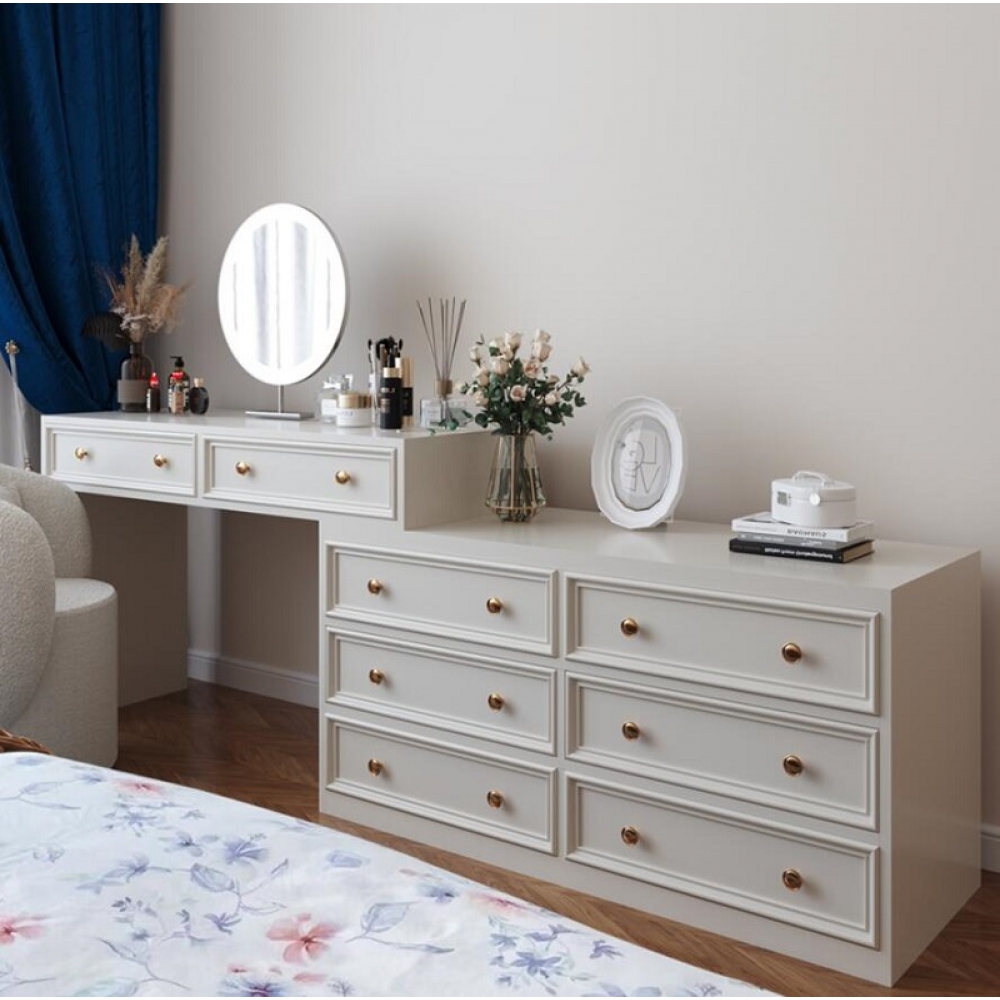 Solid wood chest dresser 5-drawer cabinets bedroom living room drawer storage cabinets