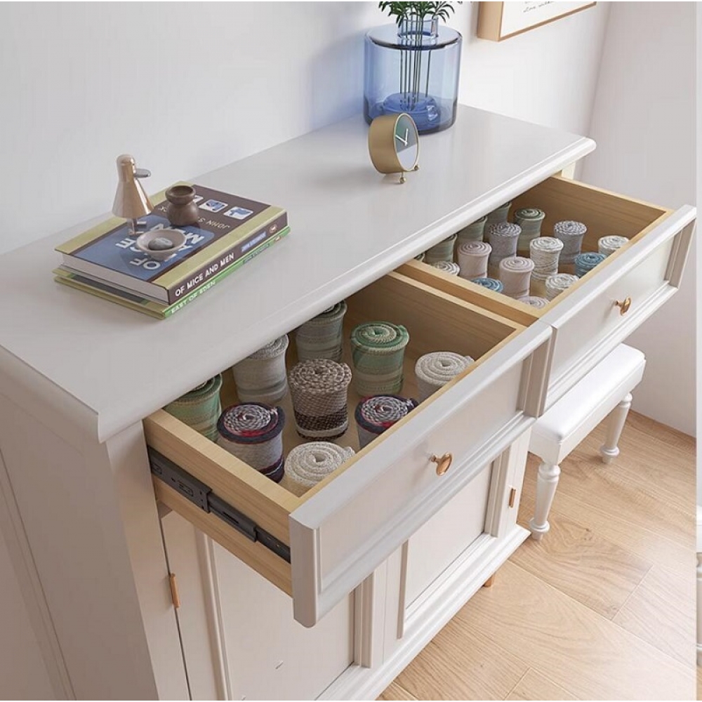 Classic luxury home furniture side board cabinet white sideboard design wood cabinets